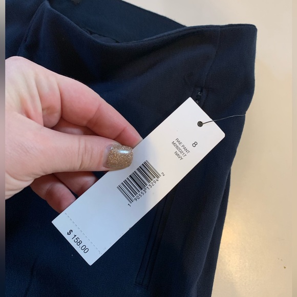 Tahari New with tags navy blue RAE Wide Leg Dress Pants size 8 - Picture 3 of 11